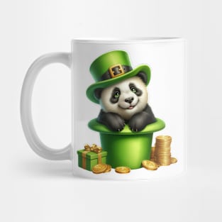 Panda Bear Hat for Patrick's Day Mug